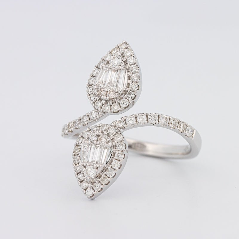 Invisible Pear - shape Twinny Ring - ZIZOV DIAMONDS