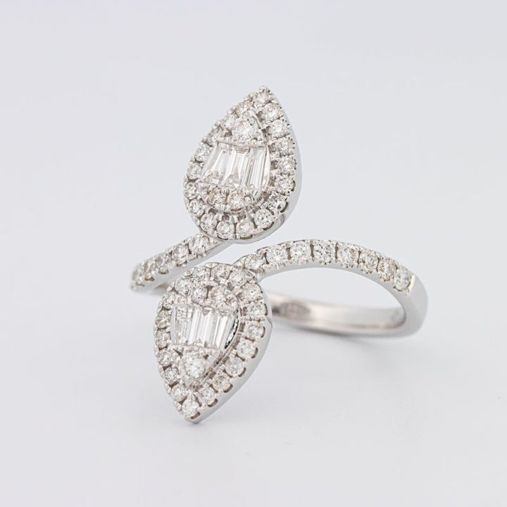 Invisible Pear - shape Twinny Ring - ZIZOV DIAMONDS
