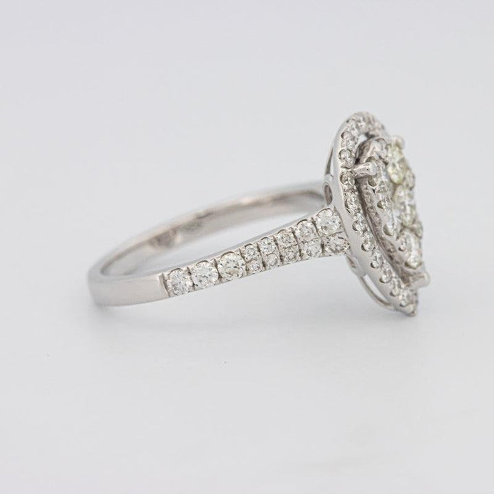 Invisible Pearshape Diamond Ring - ZIZOV DIAMONDS