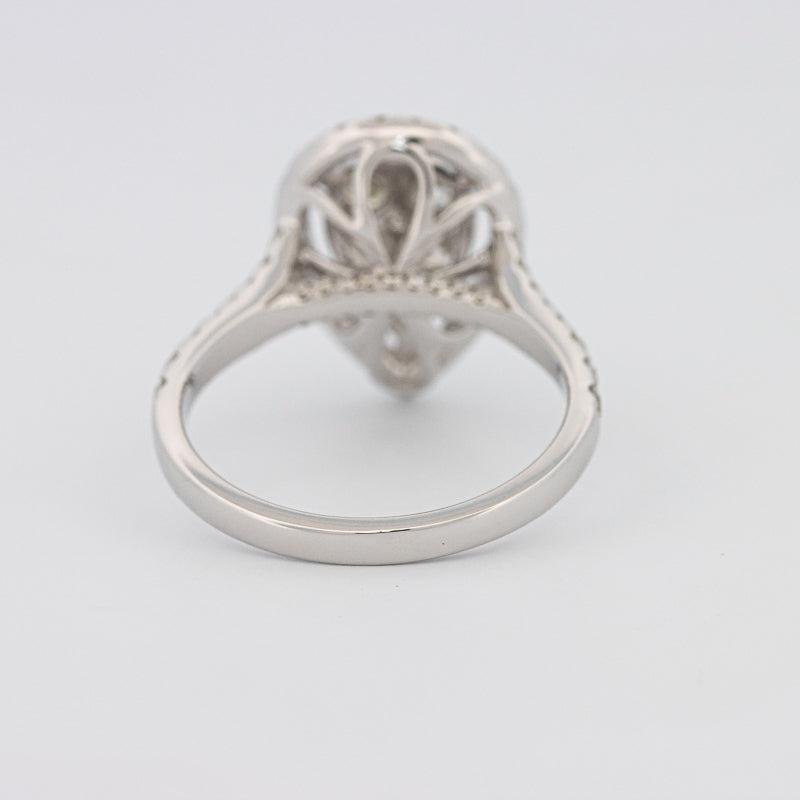 Invisible Pearshape Diamond Ring - ZIZOV DIAMONDS