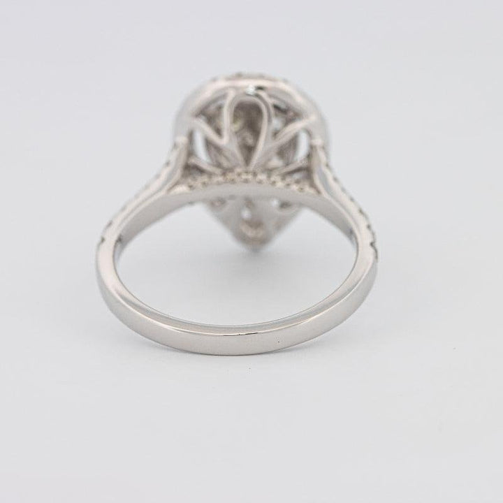 Invisible Pearshape Diamond Ring - ZIZOV DIAMONDS