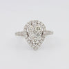 Invisible Pearshape Diamond Ring - ZIZOV DIAMONDS