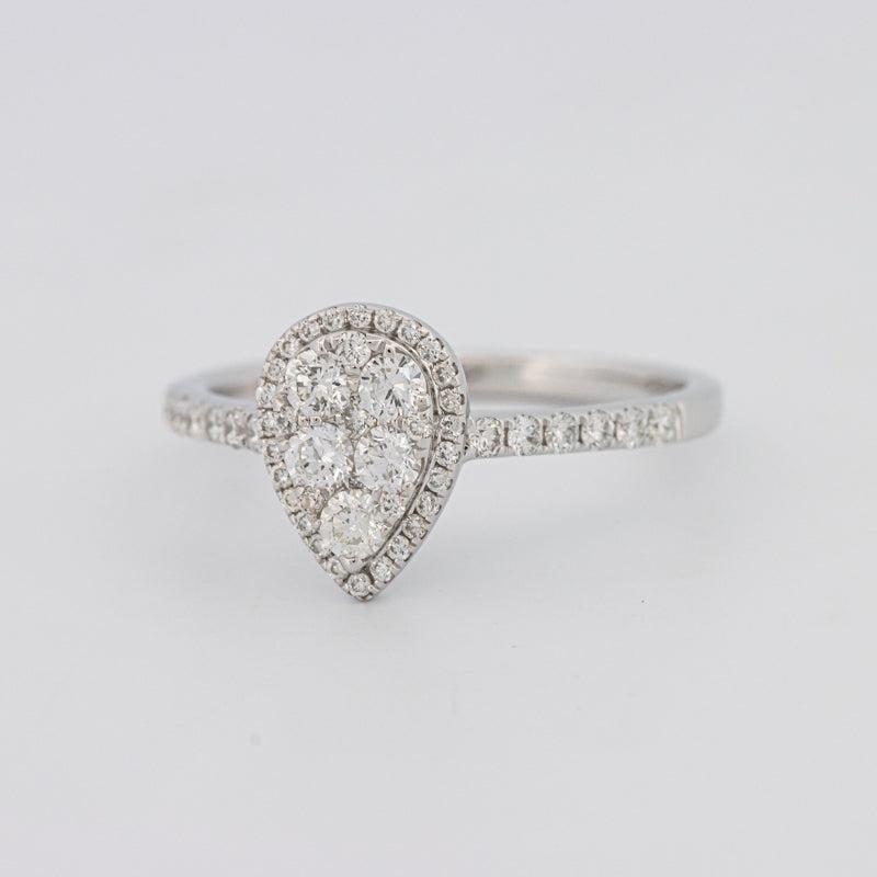 Invisible Pearshape Diamond ring - ZIZOV DIAMONDS