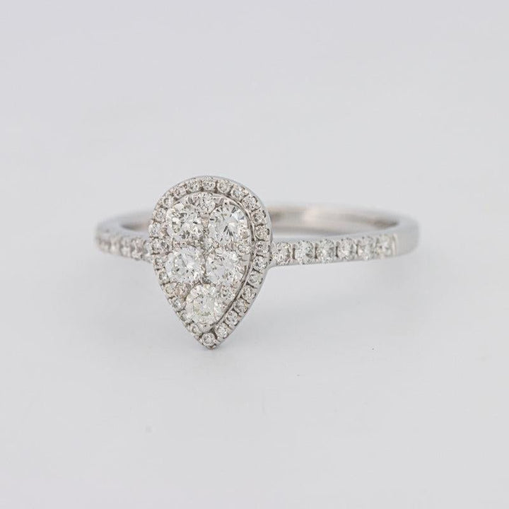 Invisible Pearshape Diamond ring - ZIZOV DIAMONDS