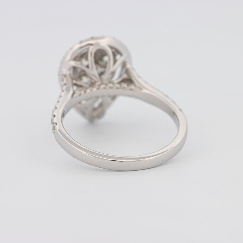 Invisible Pearshape Diamond Ring - ZIZOV DIAMONDS