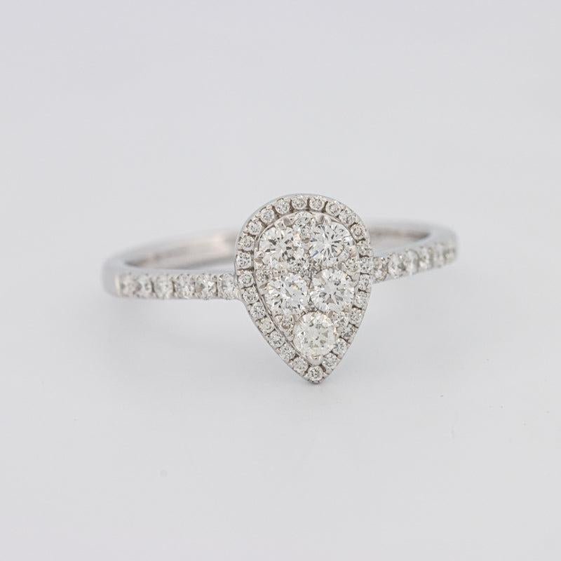 Invisible Pearshape Diamond ring - ZIZOV DIAMONDS