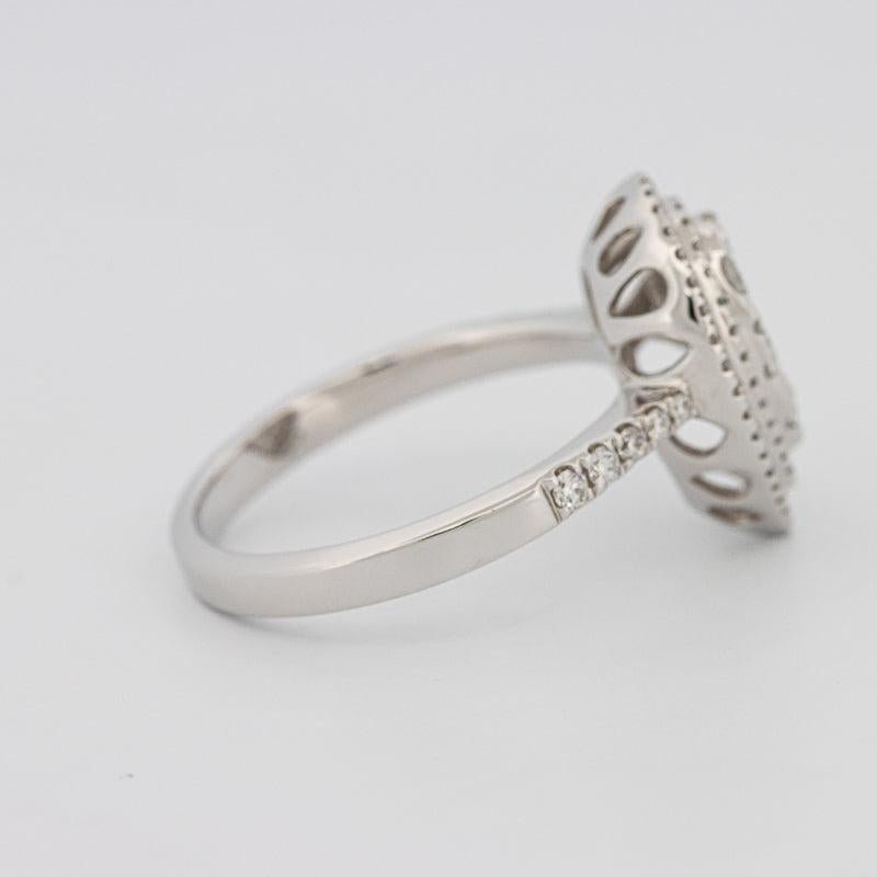 Invisible pearshape diamond ring - ZIZOV DIAMONDS