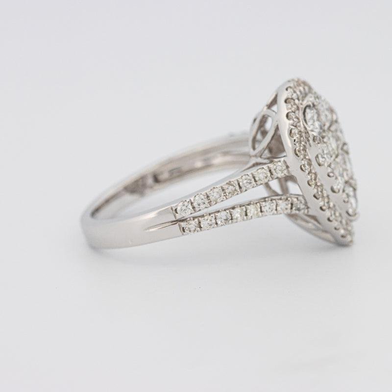 Invisible Pearshape Diamond Ring - ZIZOV DIAMONDS