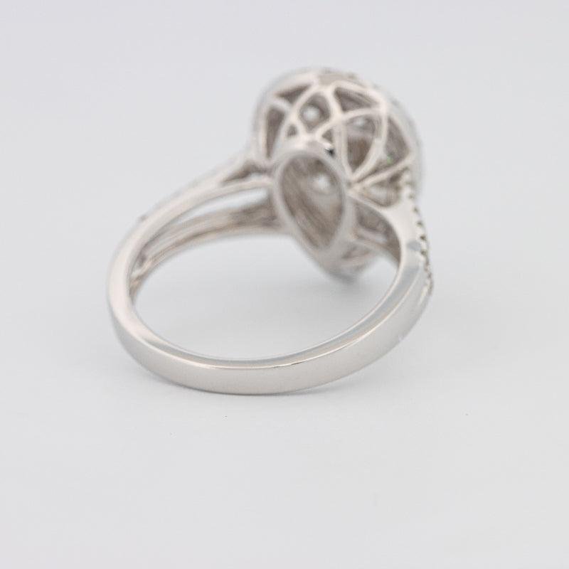 Invisible Pearshape Diamond Ring - ZIZOV DIAMONDS