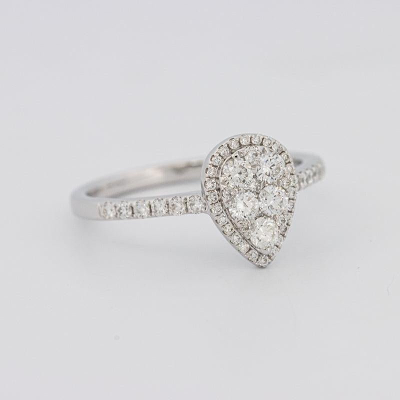 Invisible Pearshape Diamond ring - ZIZOV DIAMONDS
