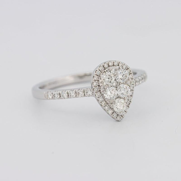 Invisible Pearshape Diamond ring - ZIZOV DIAMONDS