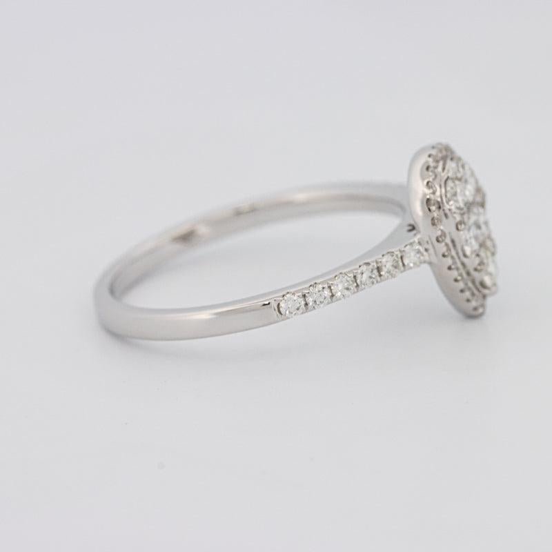 Invisible Pearshape Diamond ring - ZIZOV DIAMONDS