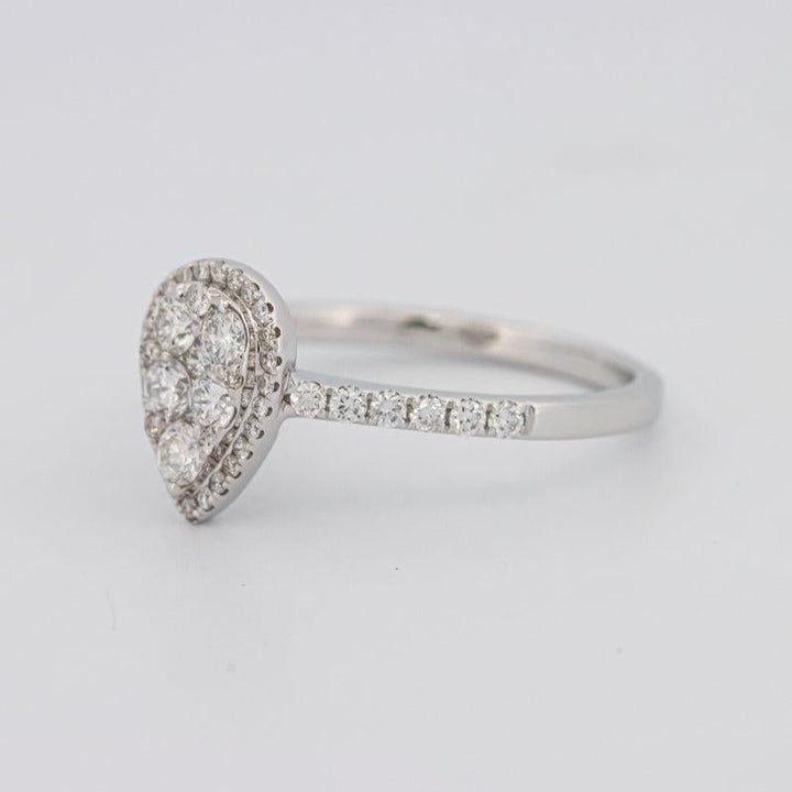 Invisible Pearshape Diamond ring - ZIZOV DIAMONDS