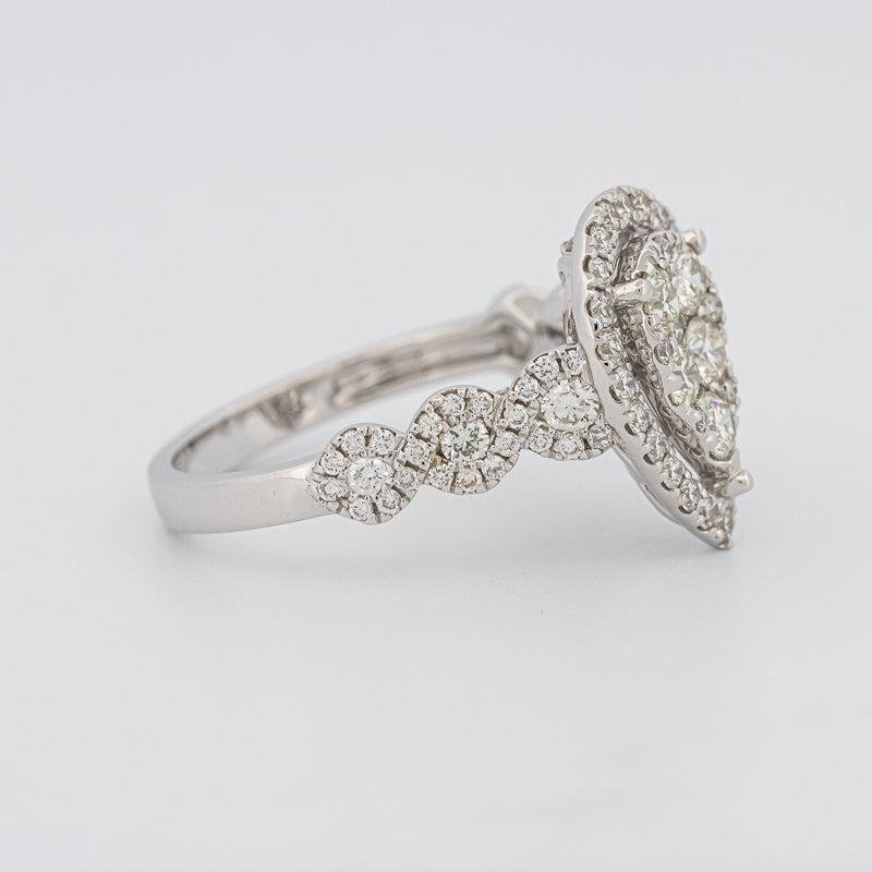 Invisible Pearshape Diamond Ring - ZIZOV DIAMONDS