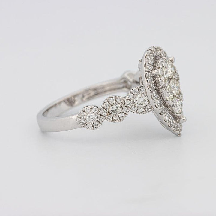Invisible Pearshape Diamond Ring - ZIZOV DIAMONDS