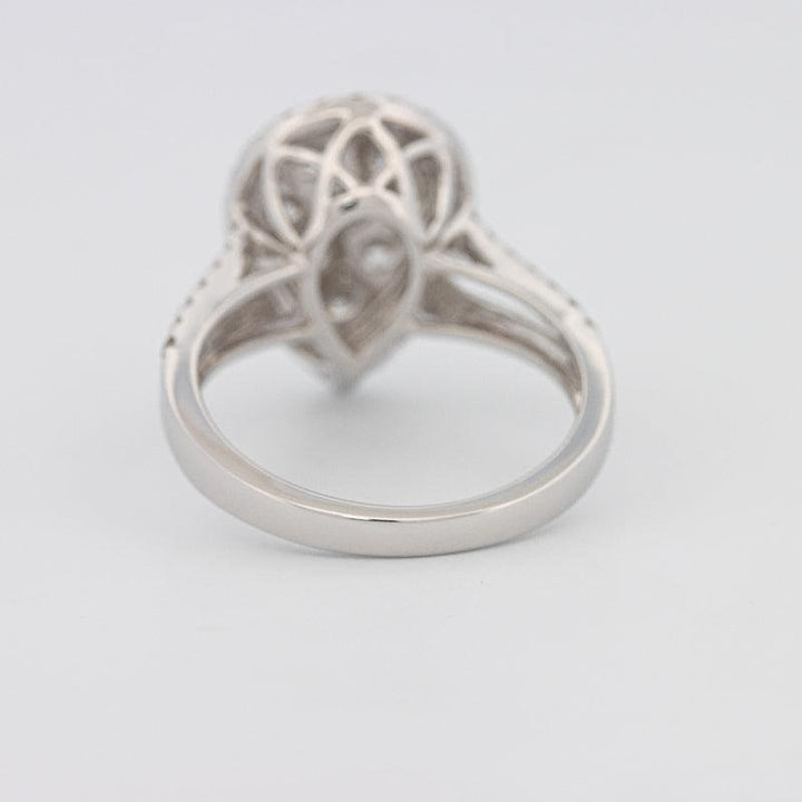 Invisible Pearshape Diamond Ring - ZIZOV DIAMONDS