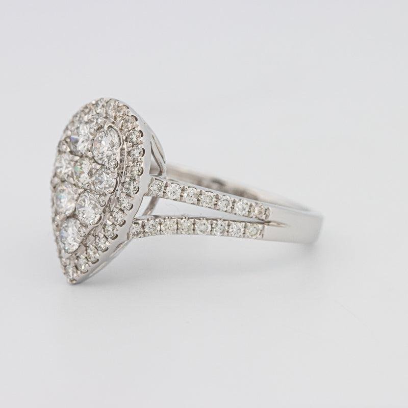 Invisible Pearshape Diamond Ring - ZIZOV DIAMONDS