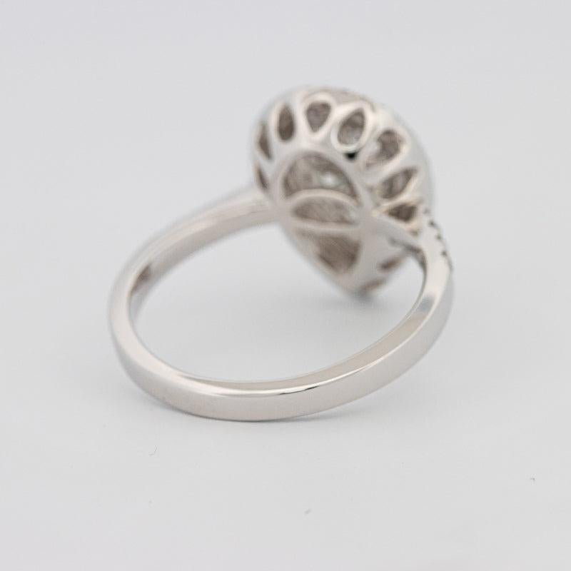 Invisible pearshape diamond ring - ZIZOV DIAMONDS