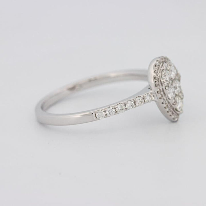 Invisible Pearshape Diamond ring - ZIZOV DIAMONDS
