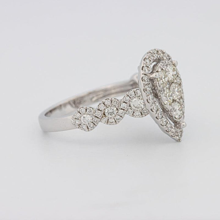 Invisible Pearshape Diamond Ring - ZIZOV DIAMONDS