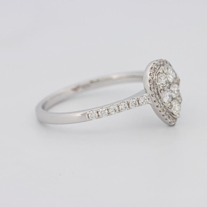 Invisible Pearshape Diamond ring - ZIZOV DIAMONDS