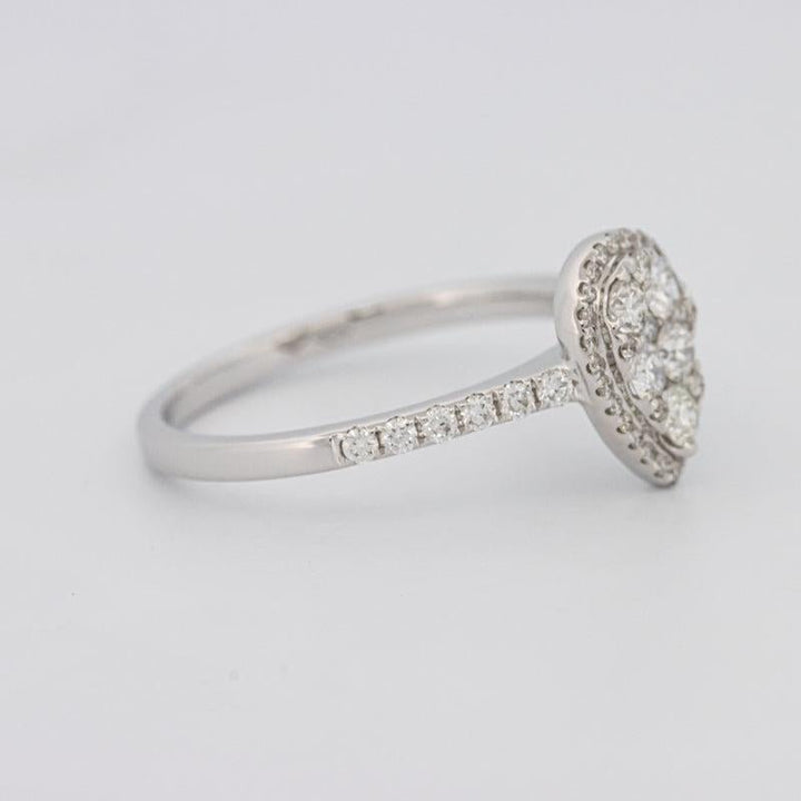 Invisible Pearshape Diamond ring - ZIZOV DIAMONDS