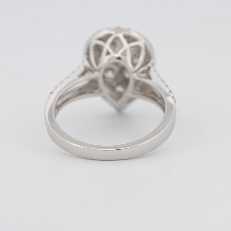 Invisible Pearshape Diamond Ring - ZIZOV DIAMONDS