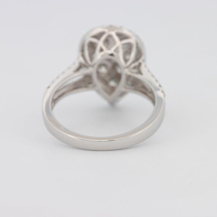 Invisible Pearshape Diamond Ring - ZIZOV DIAMONDS