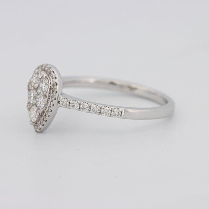 Invisible Pearshape Diamond ring - ZIZOV DIAMONDS