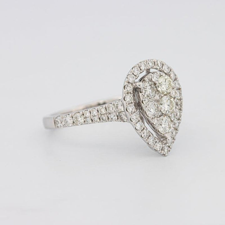 Invisible Pearshape Diamond Ring - ZIZOV DIAMONDS