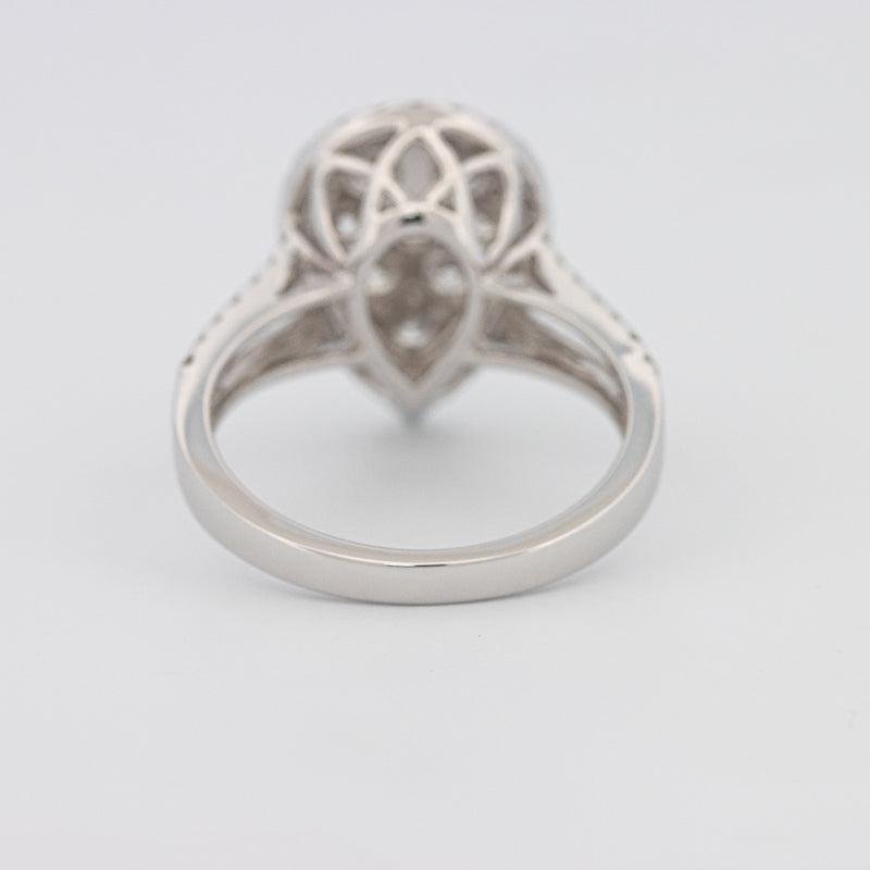 Invisible Pearshape Diamond Ring - ZIZOV DIAMONDS