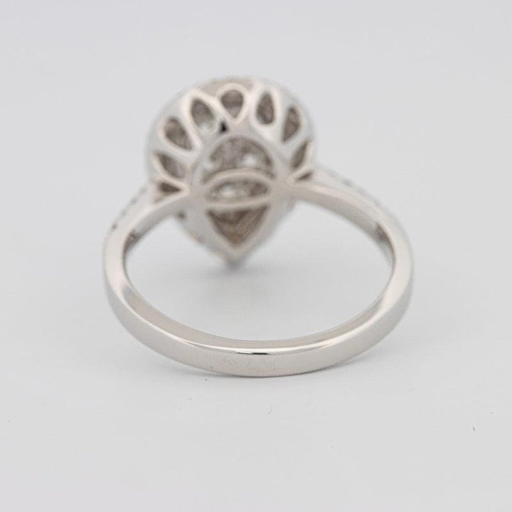 Invisible pearshape diamond ring - ZIZOV DIAMONDS