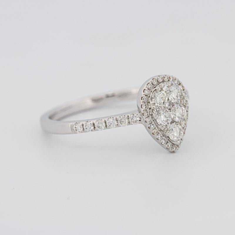 Invisible Pearshape Diamond ring - ZIZOV DIAMONDS