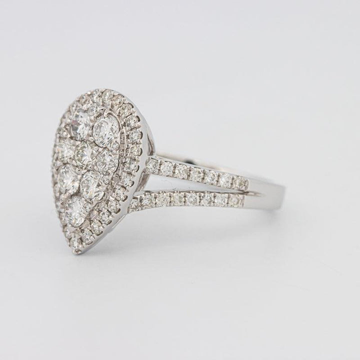 Invisible Pearshape Diamond Ring - ZIZOV DIAMONDS