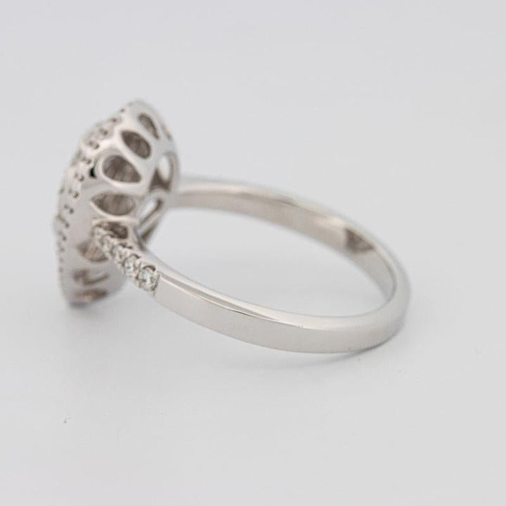 Invisible pearshape diamond ring - ZIZOV DIAMONDS