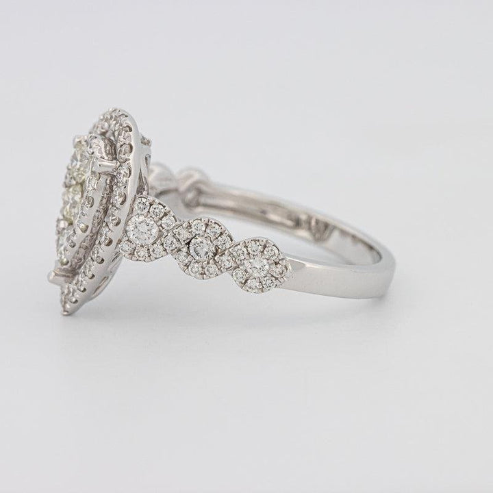 Invisible Pearshape Diamond Ring - ZIZOV DIAMONDS