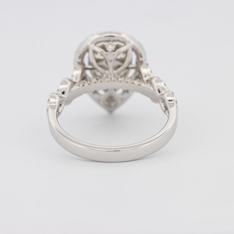 Invisible Pearshape Diamond Ring - ZIZOV DIAMONDS