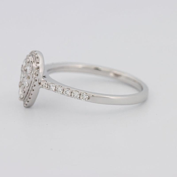 Invisible Pearshape Diamond ring - ZIZOV DIAMONDS