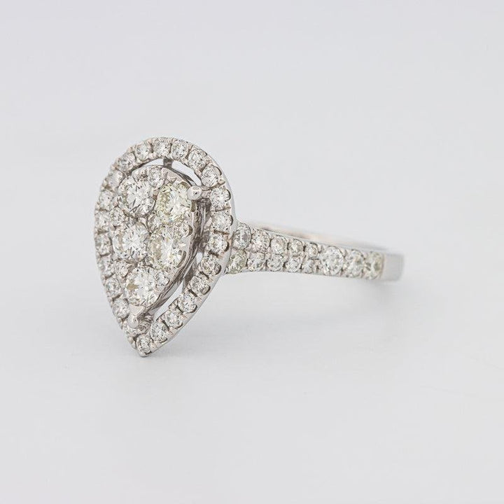 Invisible Pearshape Diamond Ring - ZIZOV DIAMONDS