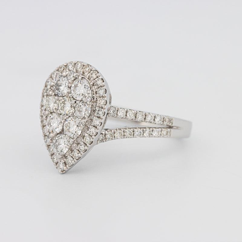 Invisible Pearshape Diamond Ring - ZIZOV DIAMONDS