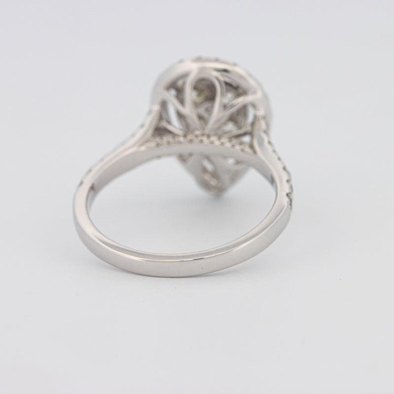 Invisible Pearshape Diamond Ring - ZIZOV DIAMONDS