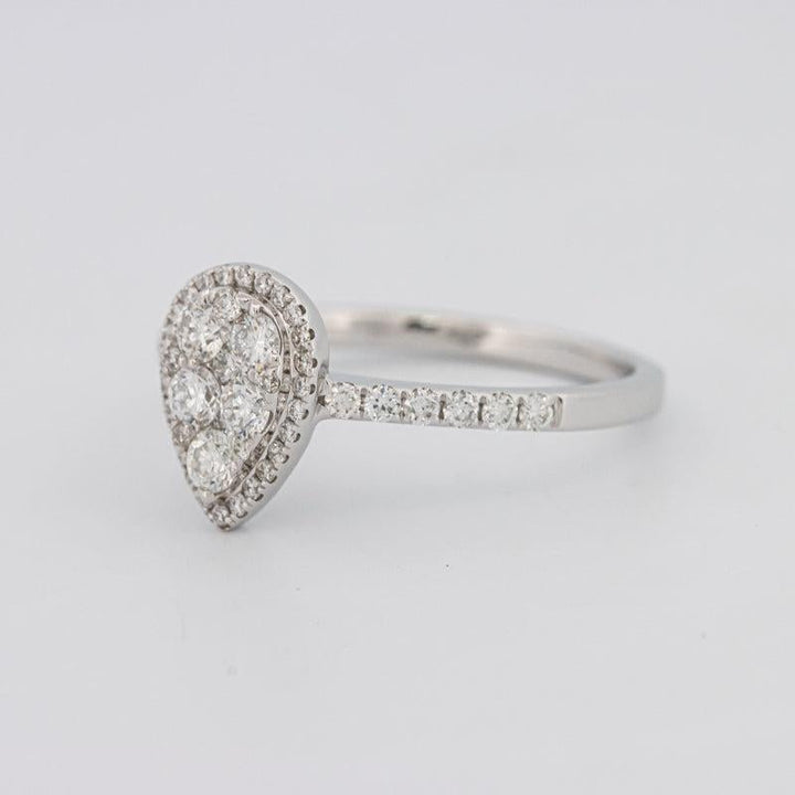 Invisible Pearshape Diamond ring - ZIZOV DIAMONDS