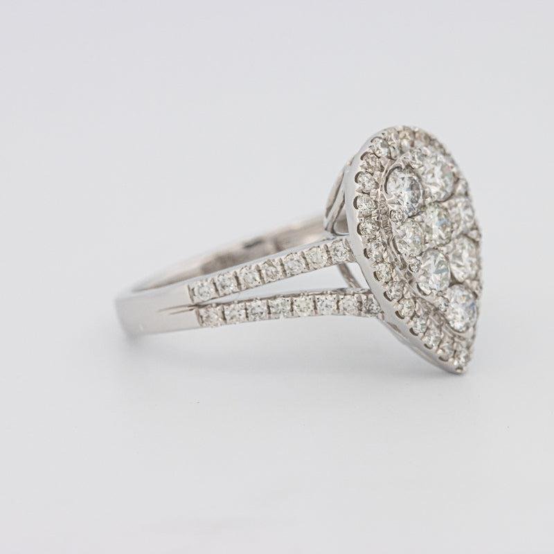 Invisible Pearshape Diamond Ring - ZIZOV DIAMONDS