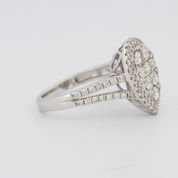 Invisible Pearshape Diamond Ring - ZIZOV DIAMONDS