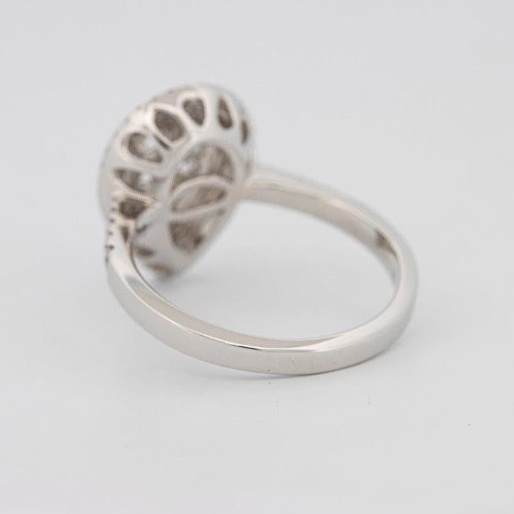 Invisible pearshape diamond ring - ZIZOV DIAMONDS