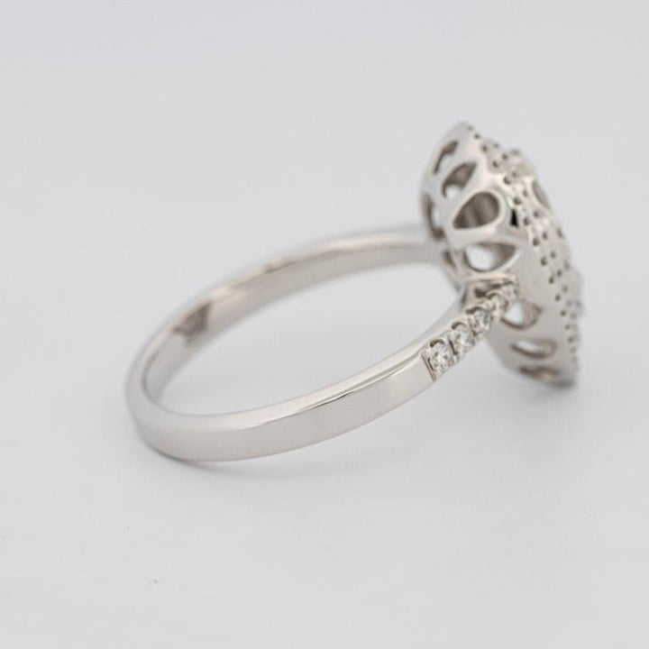 Invisible pearshape diamond ring - ZIZOV DIAMONDS