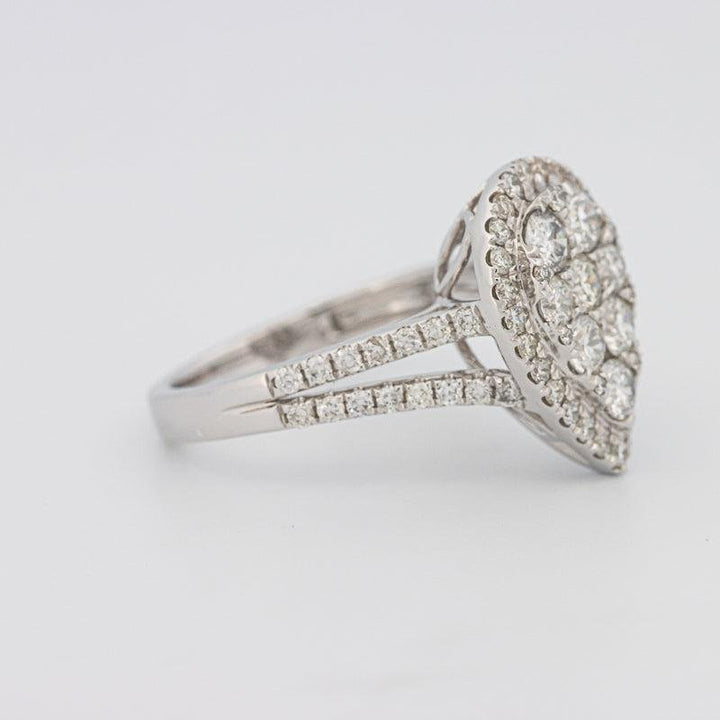 Invisible Pearshape Diamond Ring - ZIZOV DIAMONDS