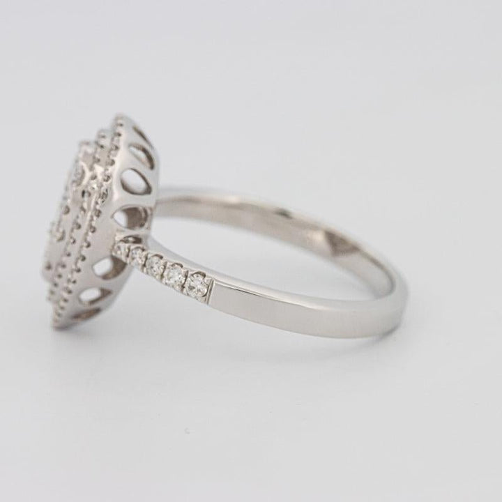 Invisible pearshape diamond ring - ZIZOV DIAMONDS