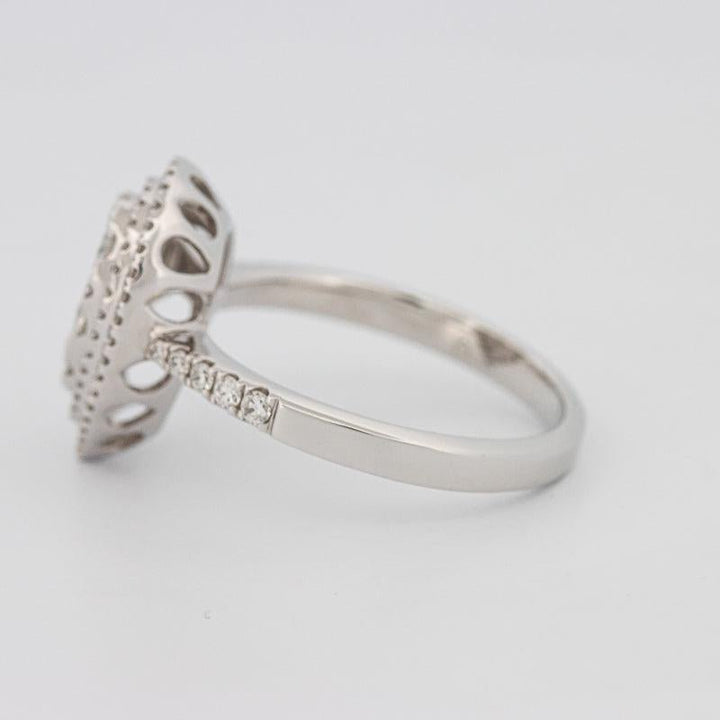 Invisible pearshape diamond ring - ZIZOV DIAMONDS