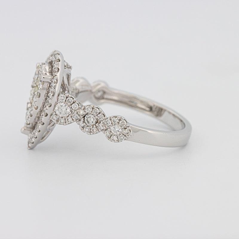 Invisible Pearshape Diamond Ring - ZIZOV DIAMONDS